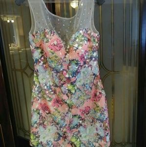 Floral homecoming dress